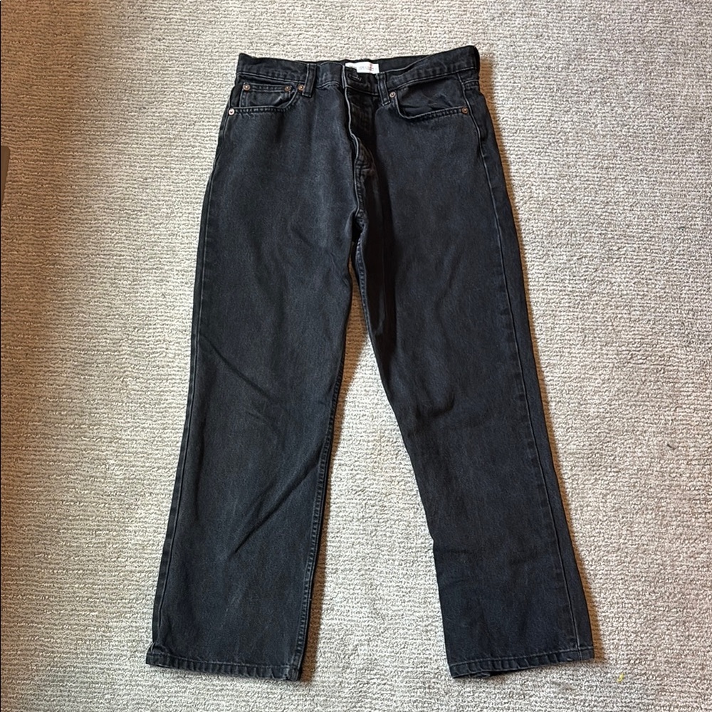 Zara Black Straight Jeans Classic Style